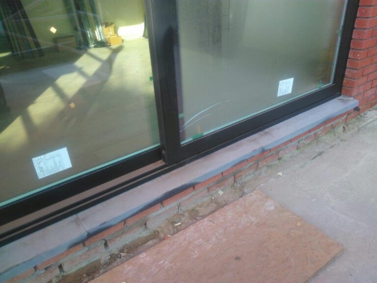 Plaatsen dorpels 3 (glas gebarsten)